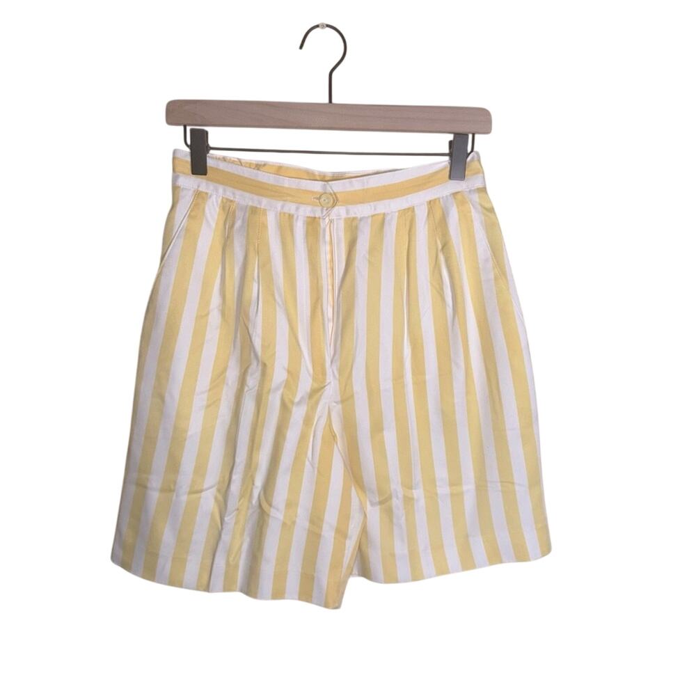 VNTG TAIL vacation striped resort wear high waisted shorts 8